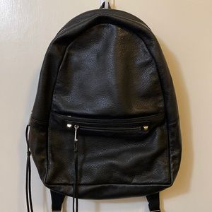 Rebecca Minkoff black leather backpack